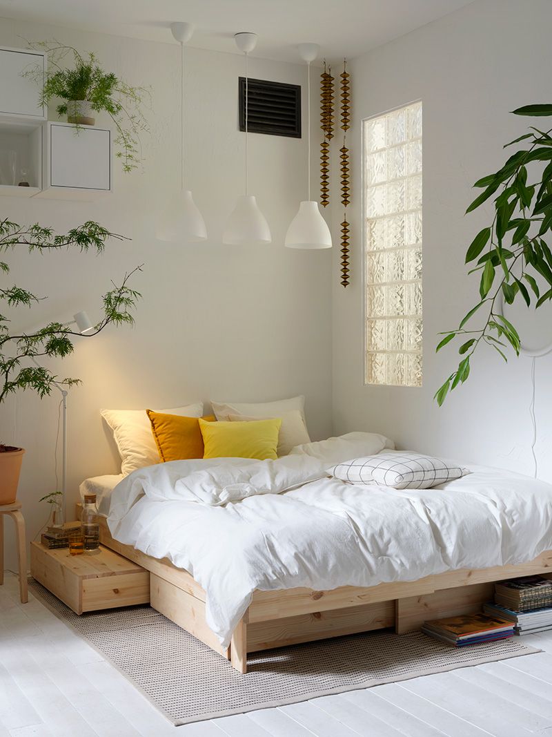 Cama extensible de pino con cajones GLAMBERGET.