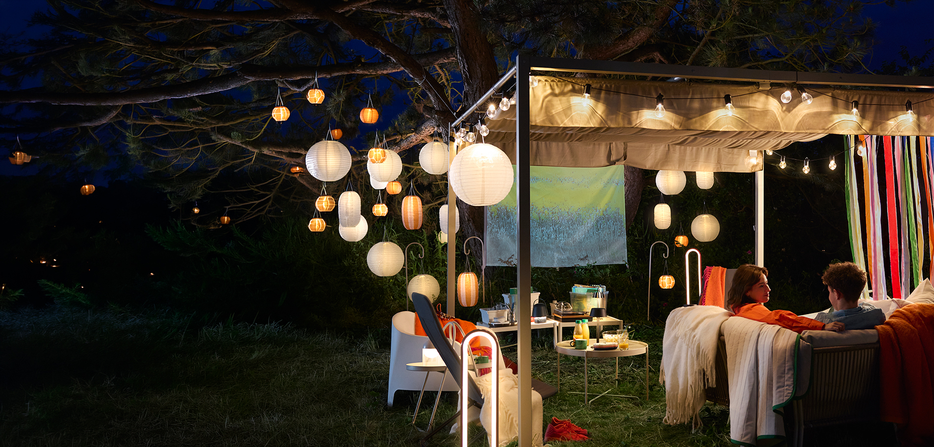 Iluminación SOLVINDEN de IKEA.